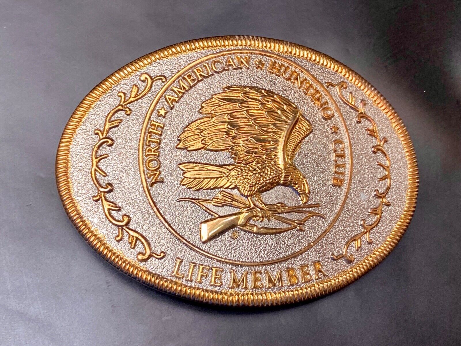 Vintage  North American Hunting Club Belt Buckle, Collectible Sporting, NAHC