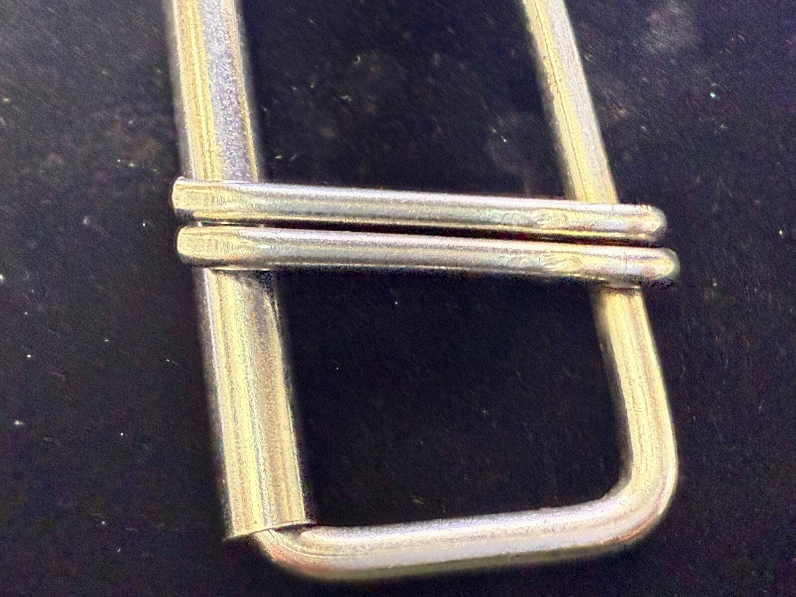 3" wide Double Prong Roller Silver Tone Replacement Uniform Belt Buckle