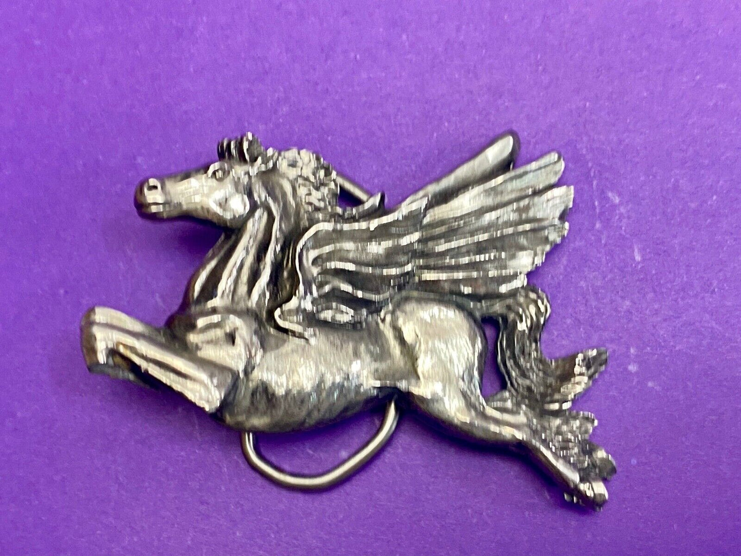 Vintage 1981 Flying Horse Chicago Pegasus Great America Belt Buckle Co 