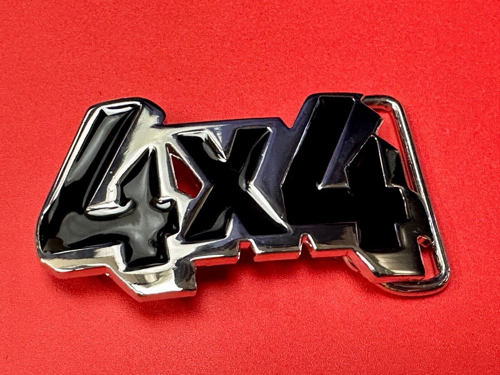4x4 Four By Truck Drive Gear block letters jeep pickup cutout belt buckle