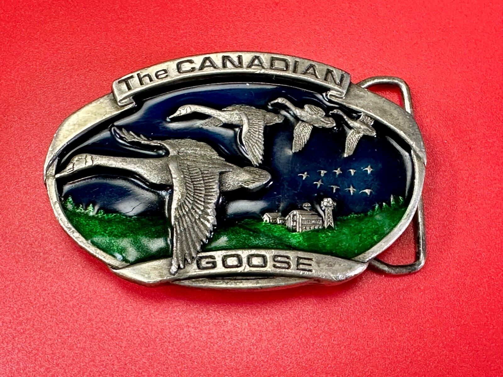 The Canadian Goose commemorative vintage 1983 bergamot belt buckle