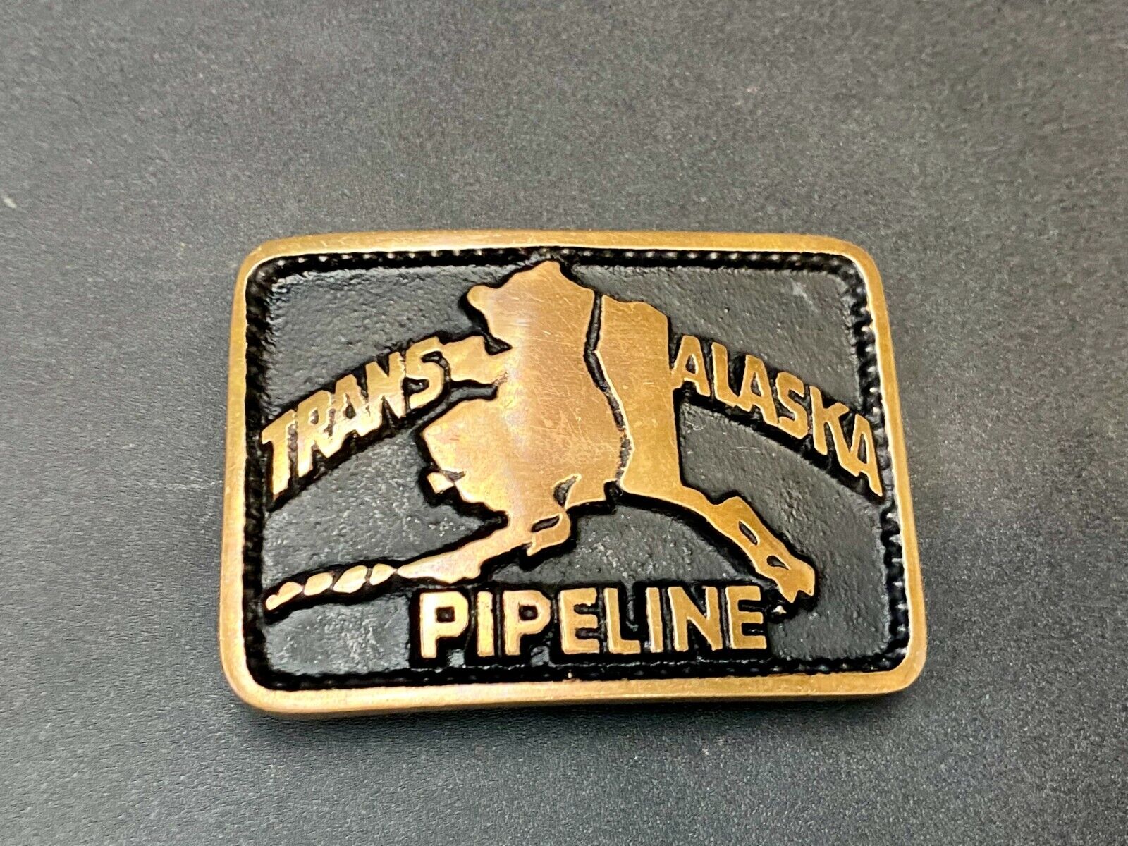 Trans Alaska Oil Pipeline Vintage Belt Buckle - 461 Of 500 Made By Fred Meyers