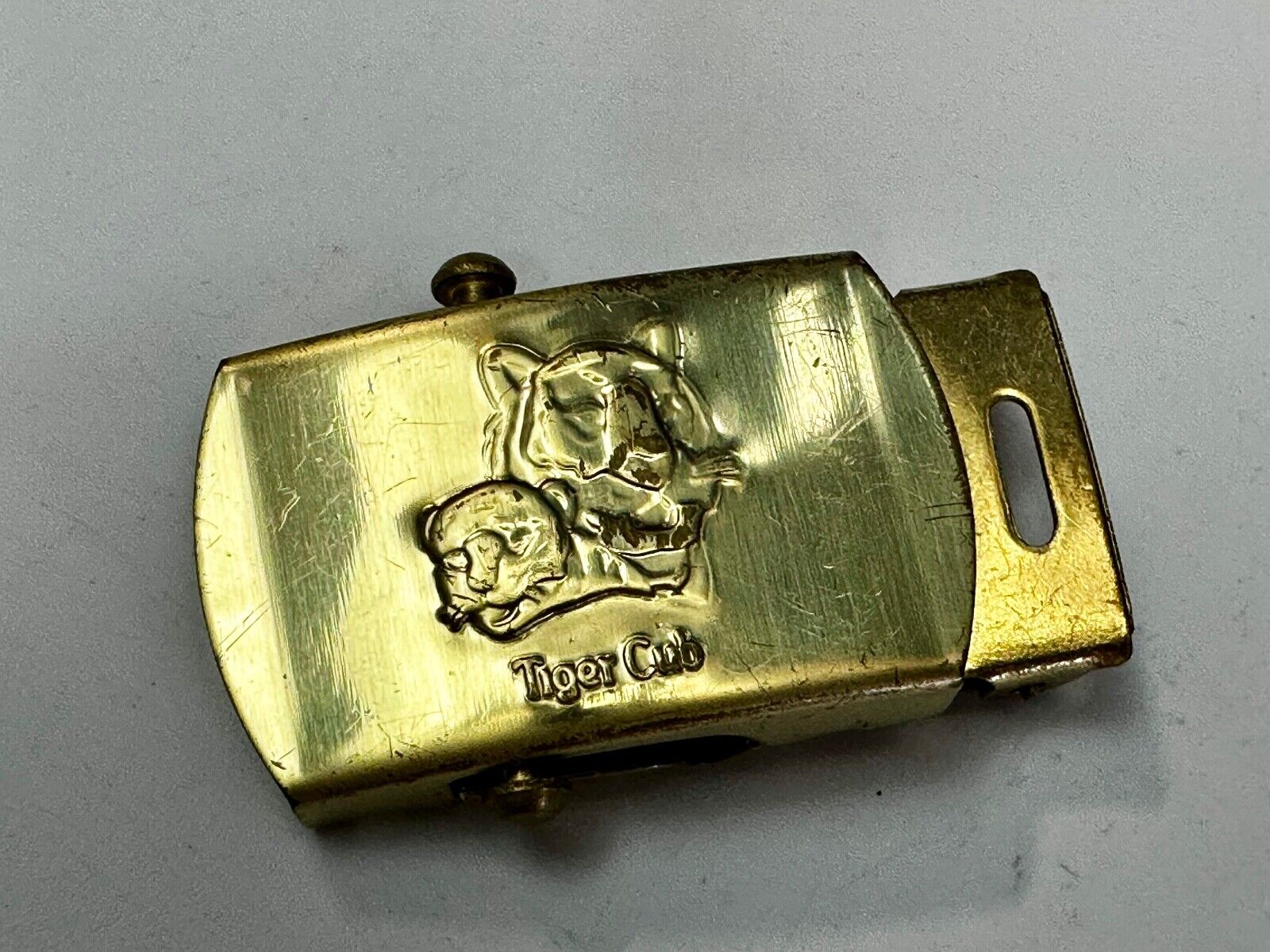 Tiger Cub Scout Replacement Solid Brass USA made Uniform Belt Buckle