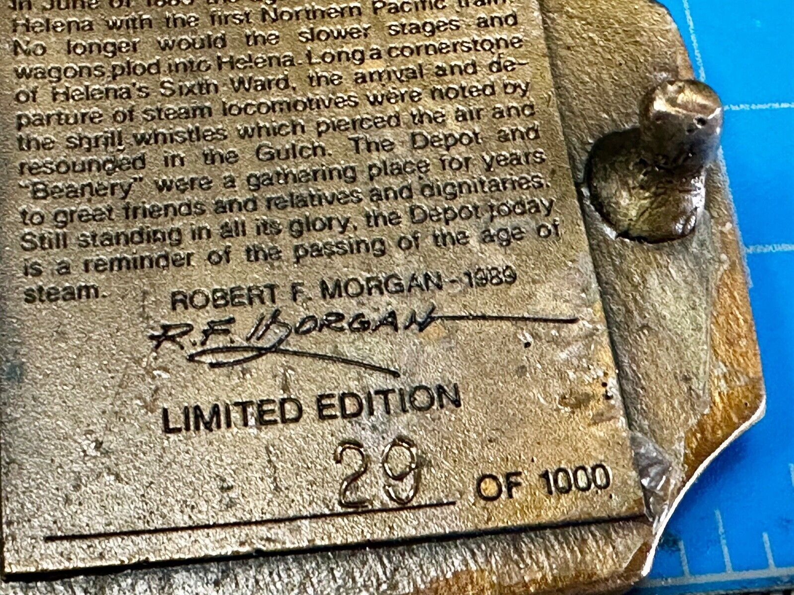 Vintage Helena Montana Queen City of the Rocks Vintage Commemorative Belt Buckle
