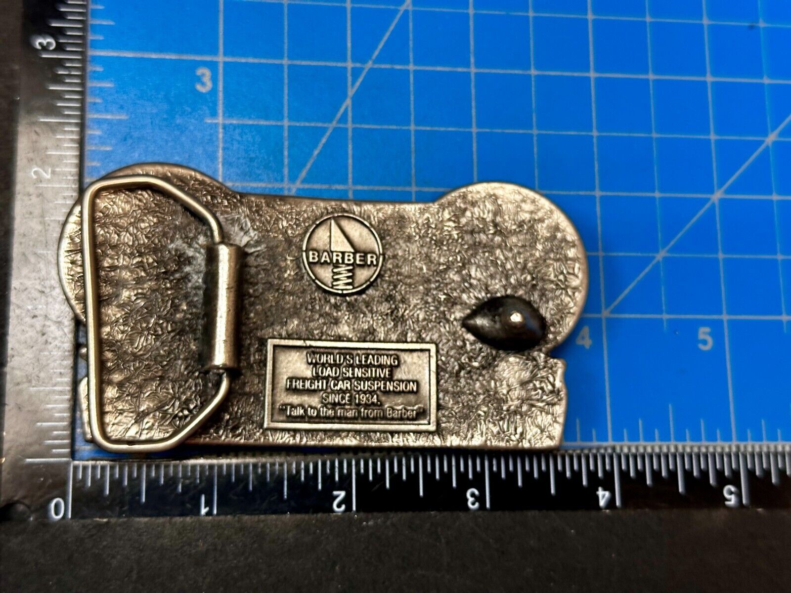 BARBER Standard Car Truck Freight Transport Company Rail Road Train Belt Buckle