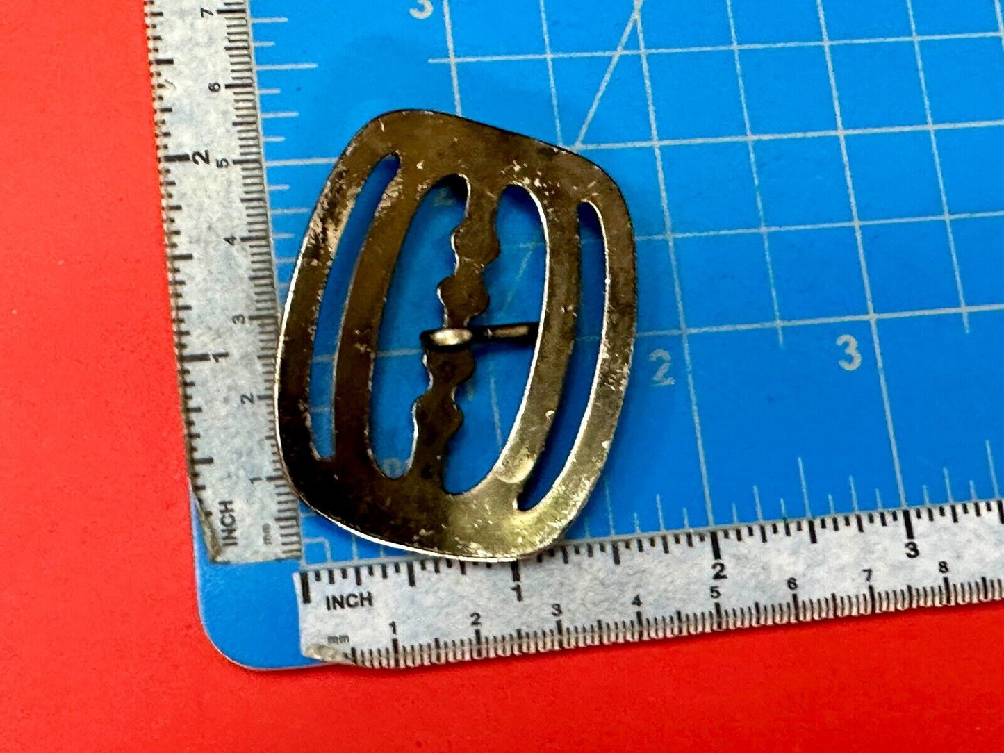 unique small brass tone replacement SMALL belt buckle