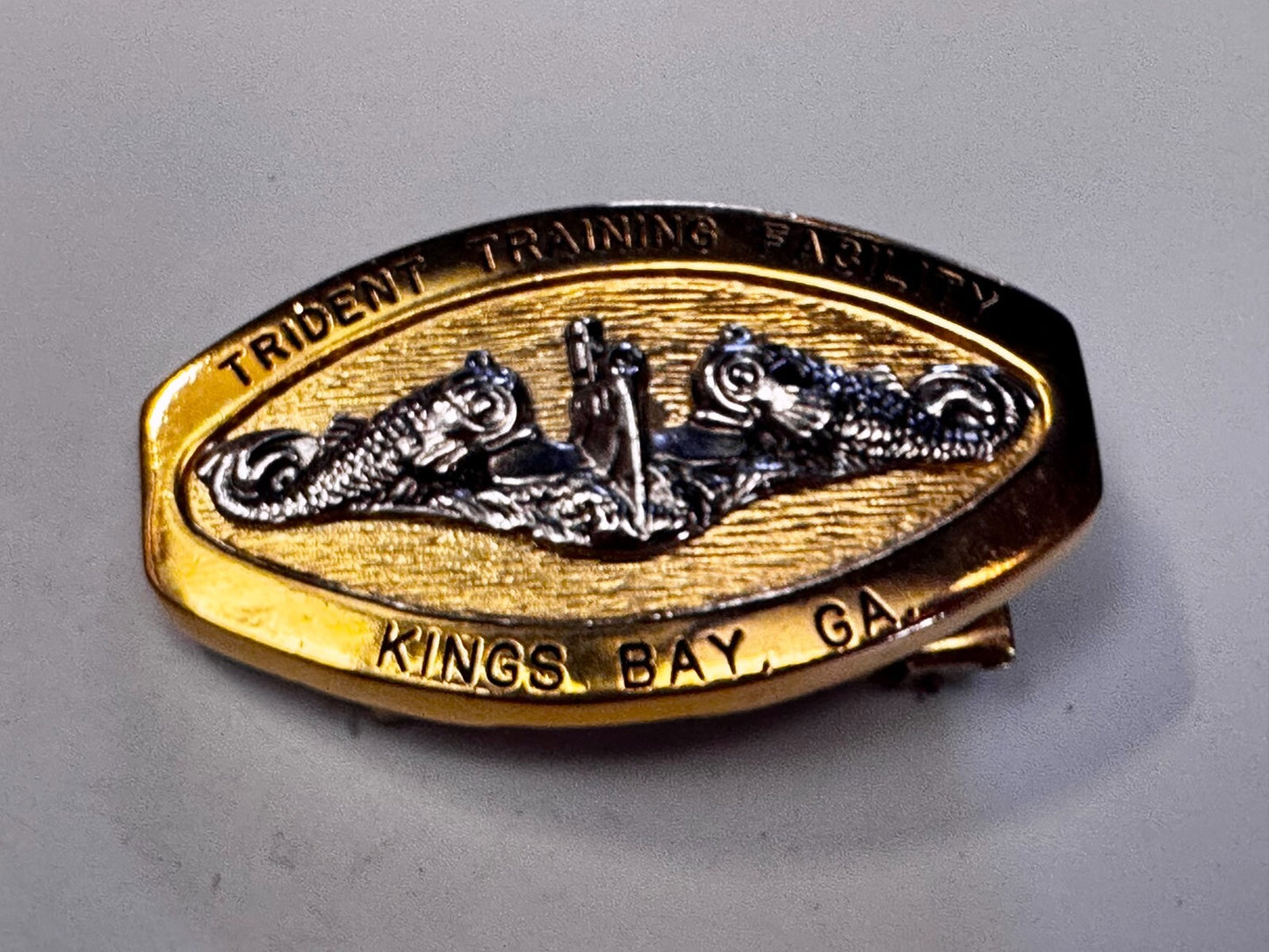 Trident Training Facility Kings Bay US Navy Commemorative USA made Belt Buckle