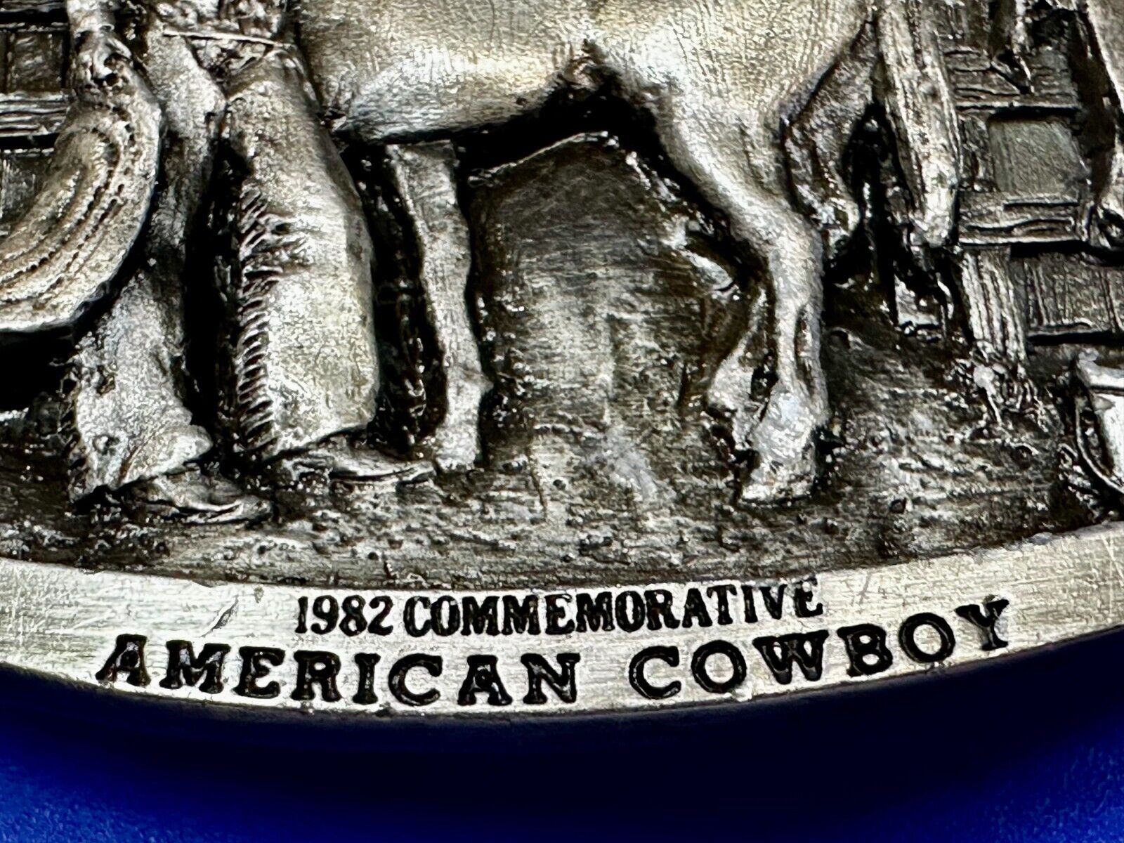 Vintage 1982 American Cowboy Commemorative Vintage Arroyo Grande Belt Buckle