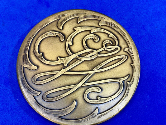 Vintage Baldwin Mount Vernon Belt Buckle  - Filters?  George Washington? 