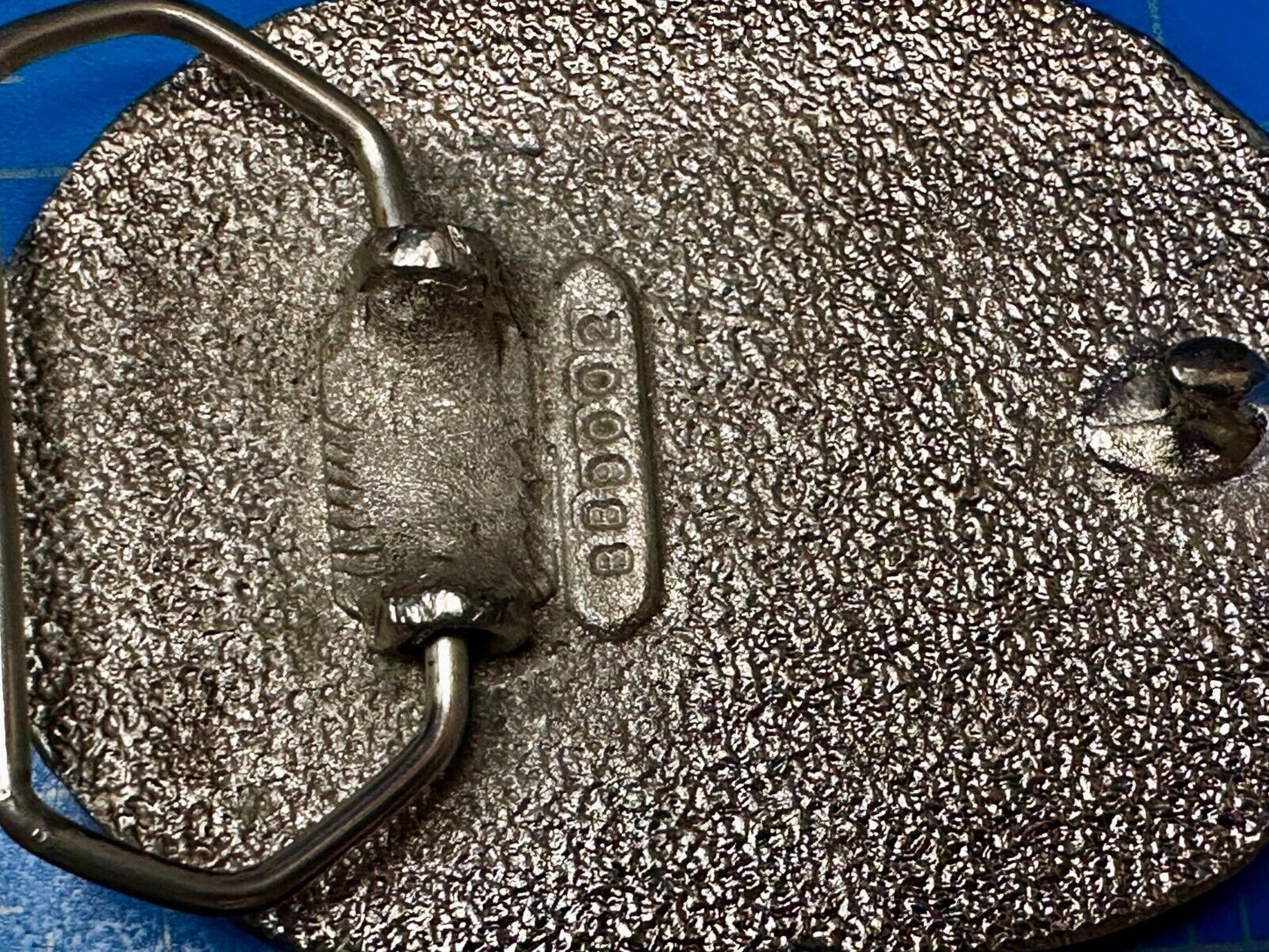 80'S  Tt Squirrel Sparky Brown Sparkle Enameled Vintage Belt Buckle