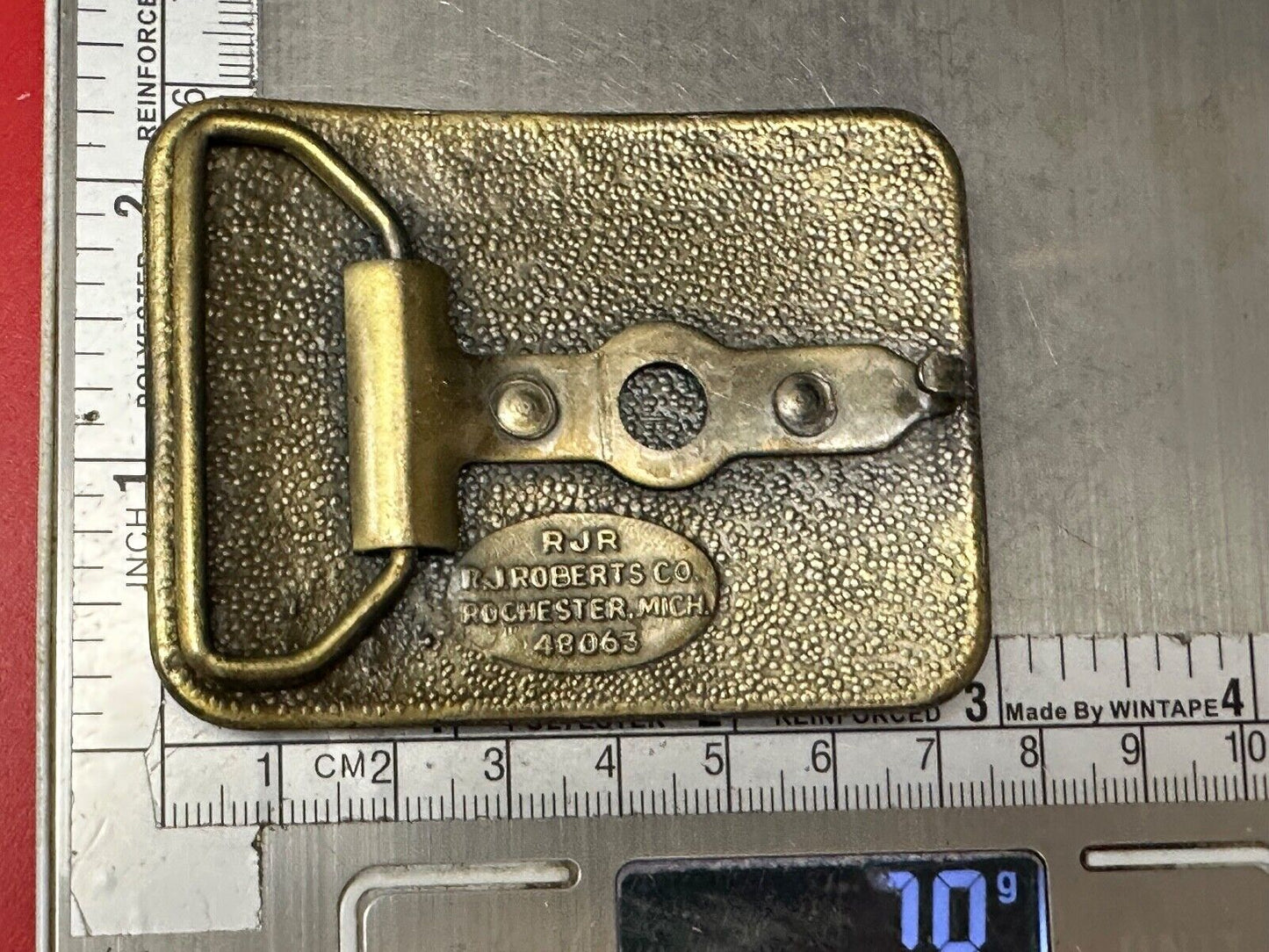 Antique Chevrolet Chevy Car Collectors Belt Buckle by RJR Roberts Co