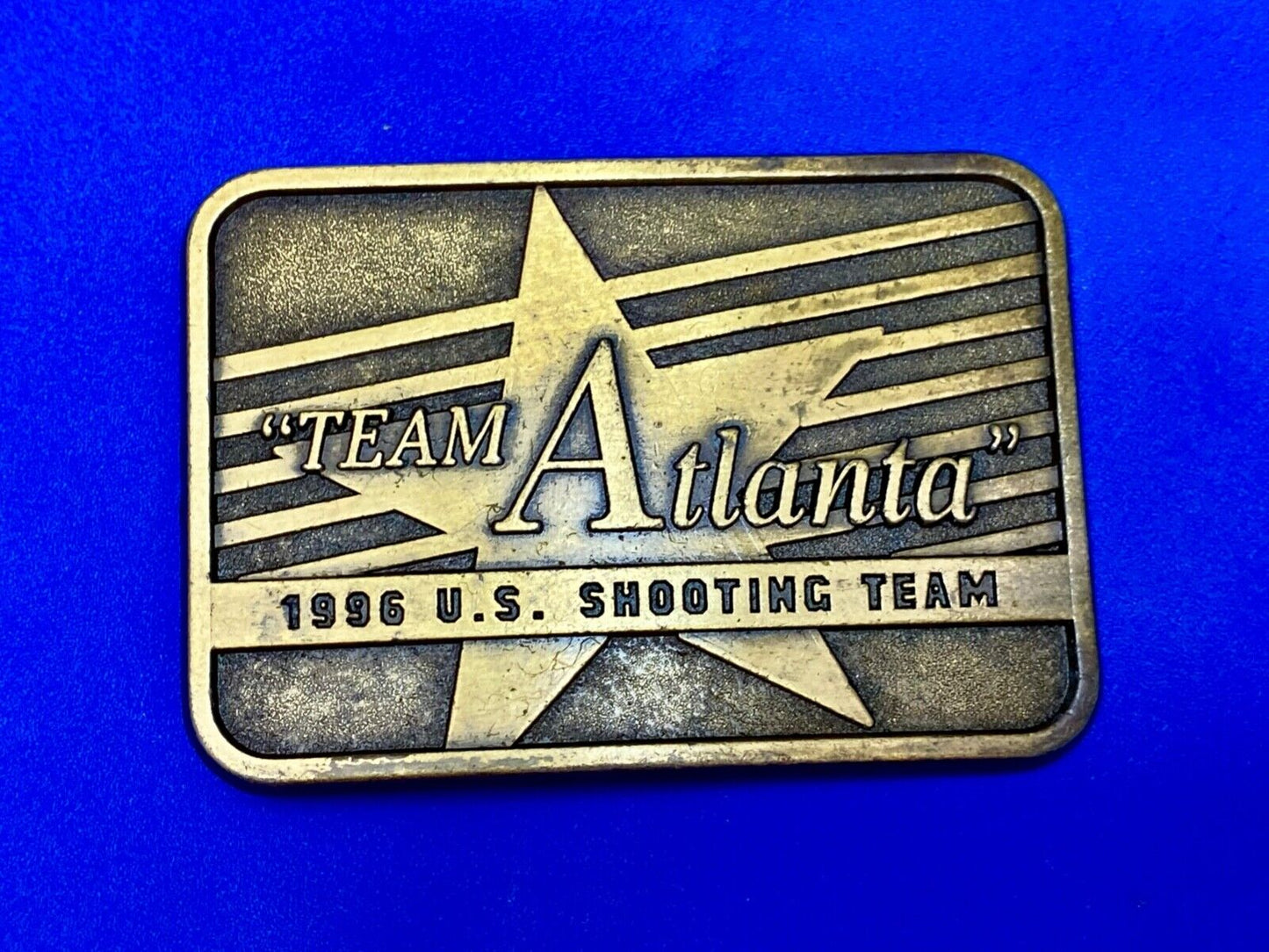 1996 Team Atlanta US Olympic Shooting Commemorative belt buckle