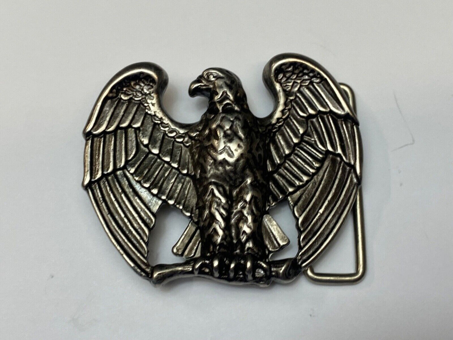 Vintage Avon Majestic Patriotic Eagle Wings Spread Metal cutout Belt Buckle
