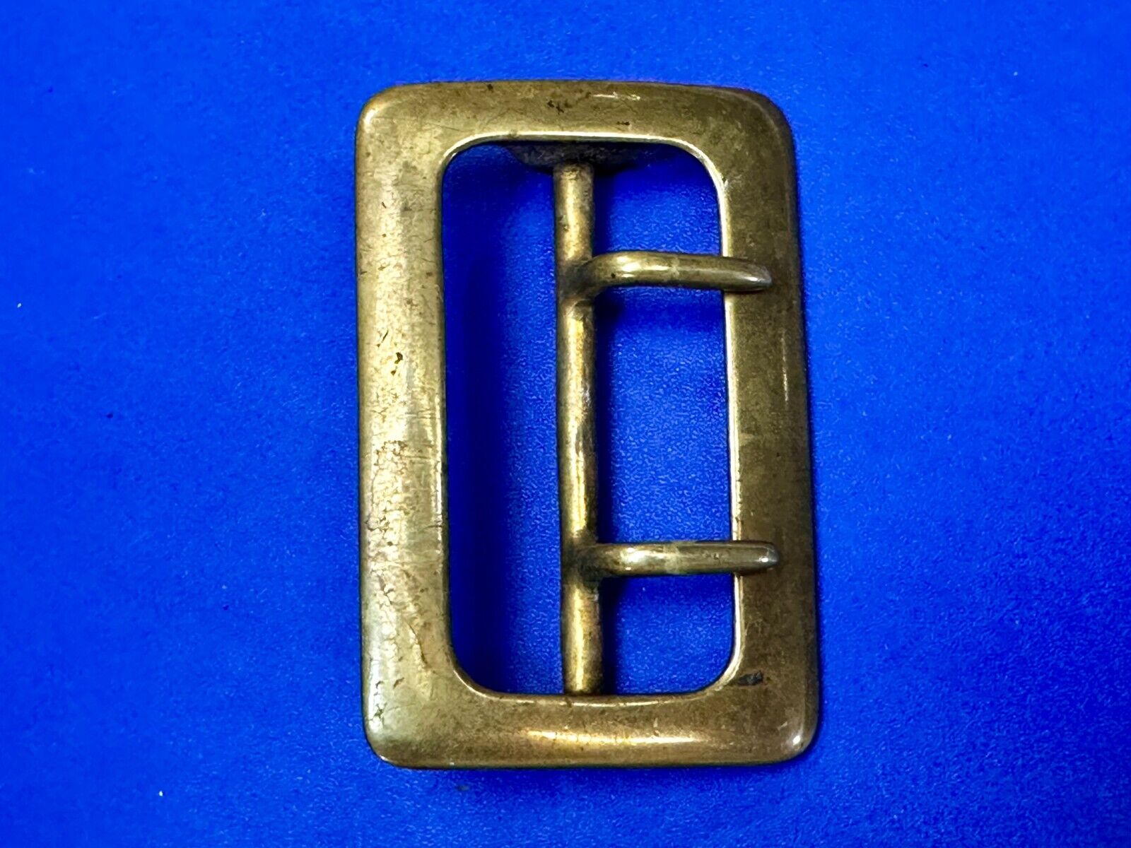 Antique Double Prong Center Bar Gold Tone Hippy Vibe Replacement Belt Buckle
