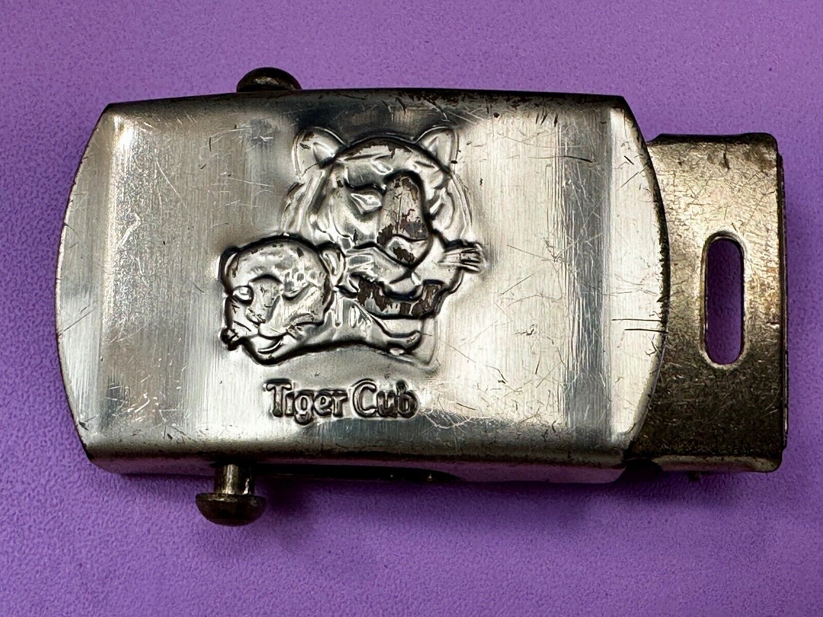 Tiger Cub Scout Replacement Solid Brass USA made Uniform Belt Buckle