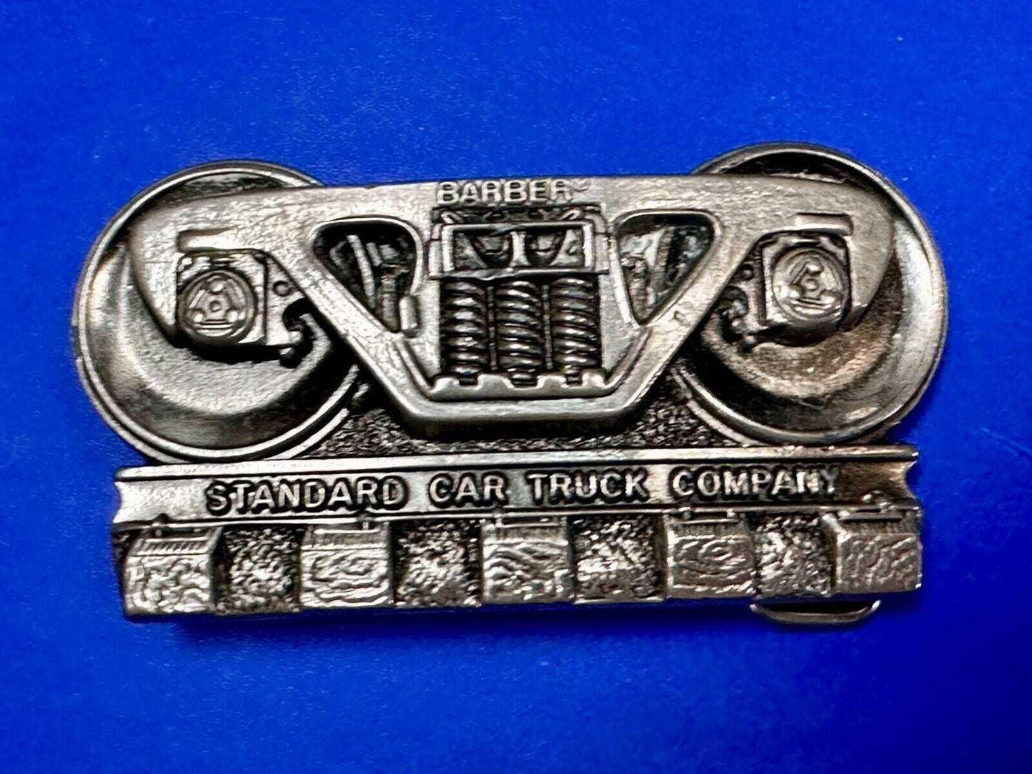 BARBER Standard Car Truck Freight Transport Company Rail Road Train Belt Buckle