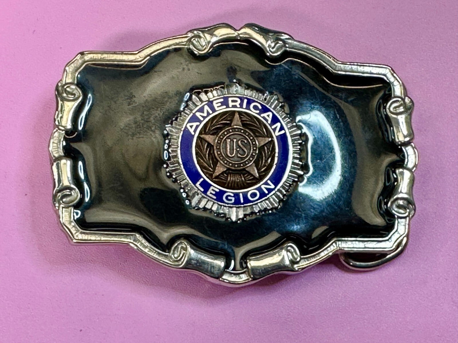 American Legion U.S. War Veterans Organization Commemorative Belt Buckle - W USA