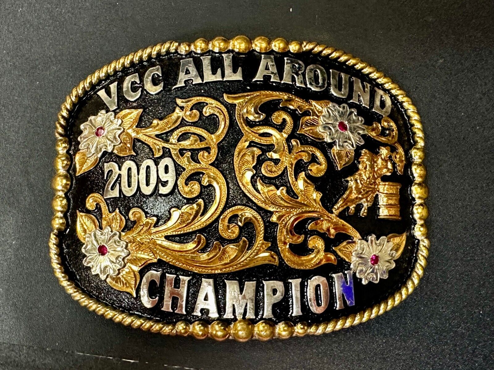 VCC All Around Champion 2009 Rodeo Trophy Belt Buckle by Cut Above Andy Andrews