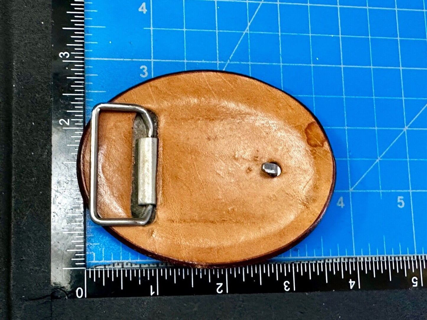 Artisan American Bald Eagle Vintage Mixed Leather Belt Buckle