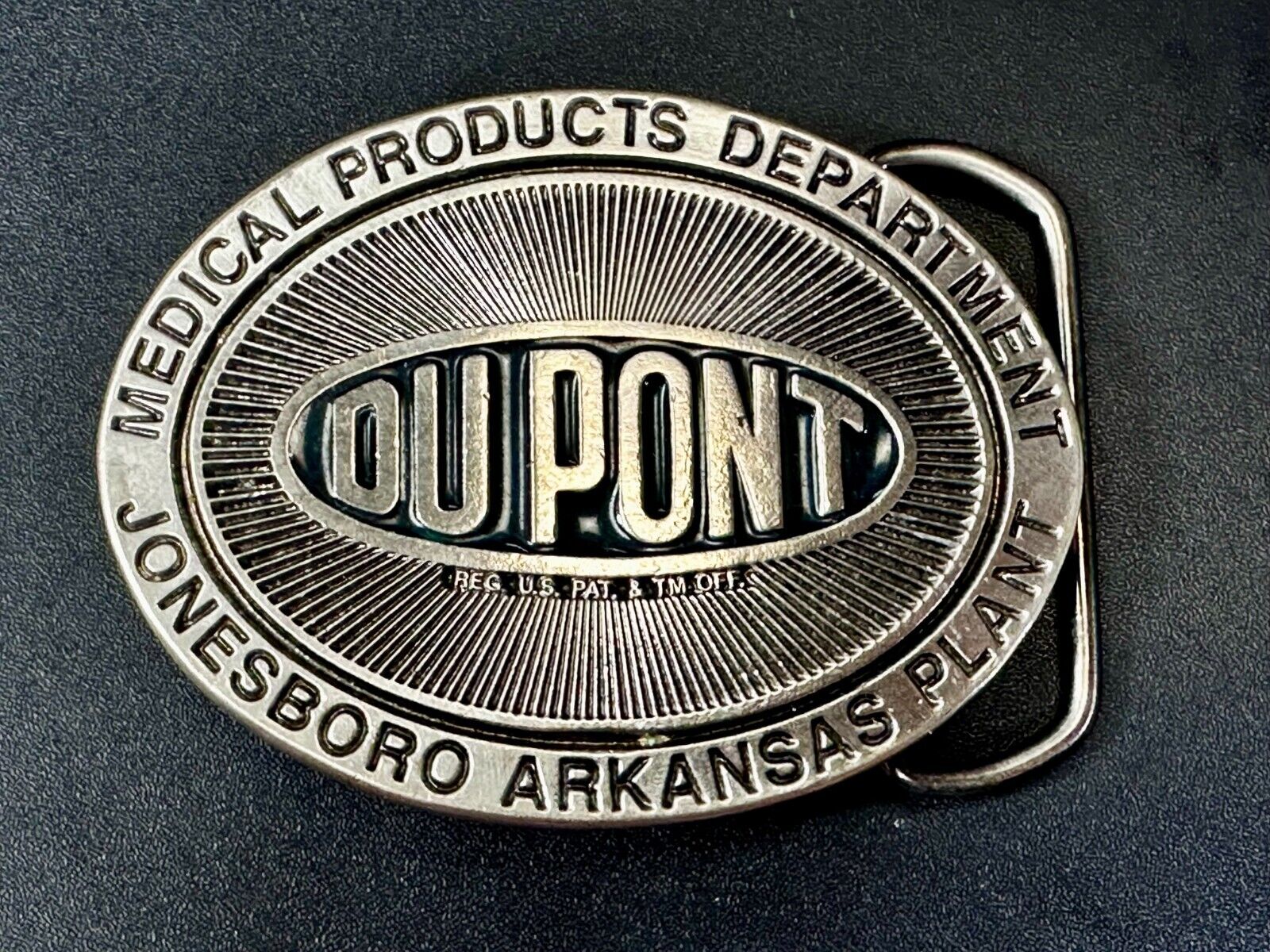 DUPONT Medical Products Department Jonesboro Arkansas Plant Worker Belt Buckle