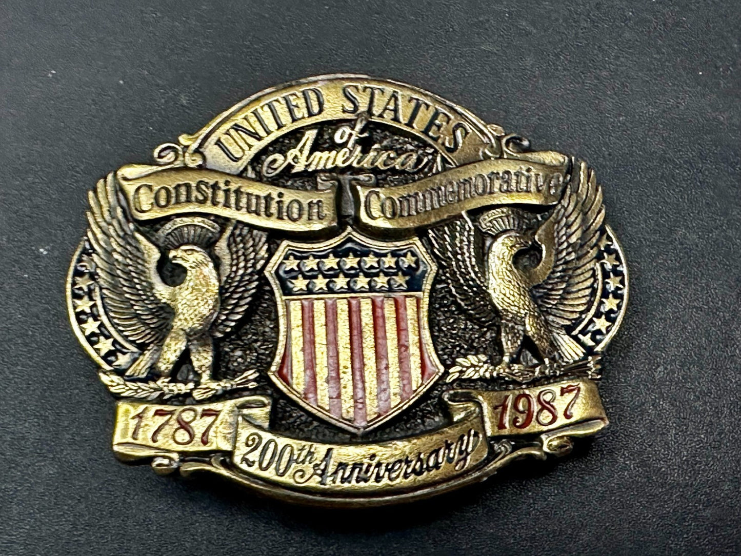 United States of America Constitution Commemorate 200th Anniversary Belt Buckle