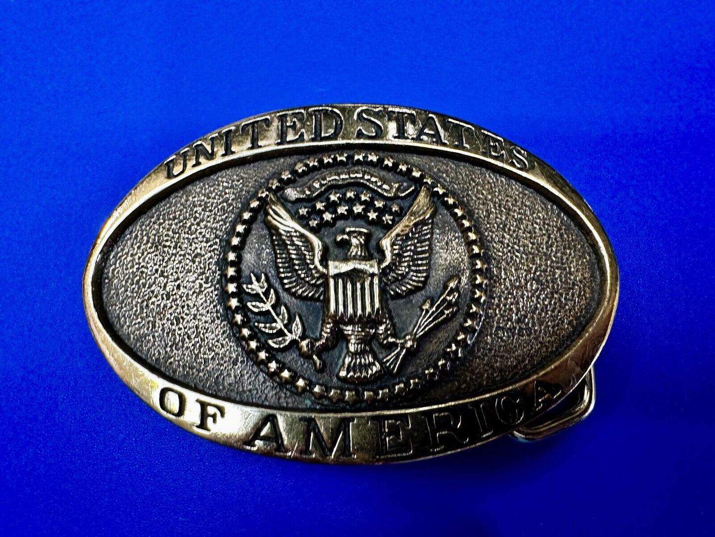 United States of America Patriotic USA Heritage Mint LTD Brass Belt Buckle