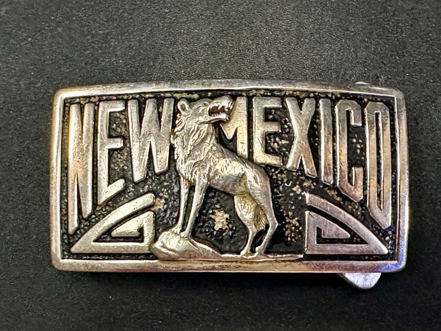 University Of New Mexico Lobo Antique 1940'S Robbins Co Attleboro Belt Buckle