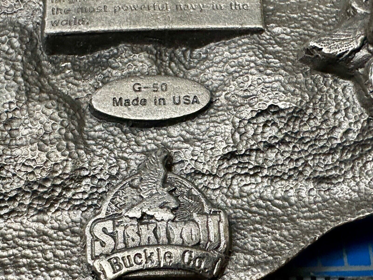 United States Navy - Patriot America G-50 Commemorative Siskiyou Belt Buckle