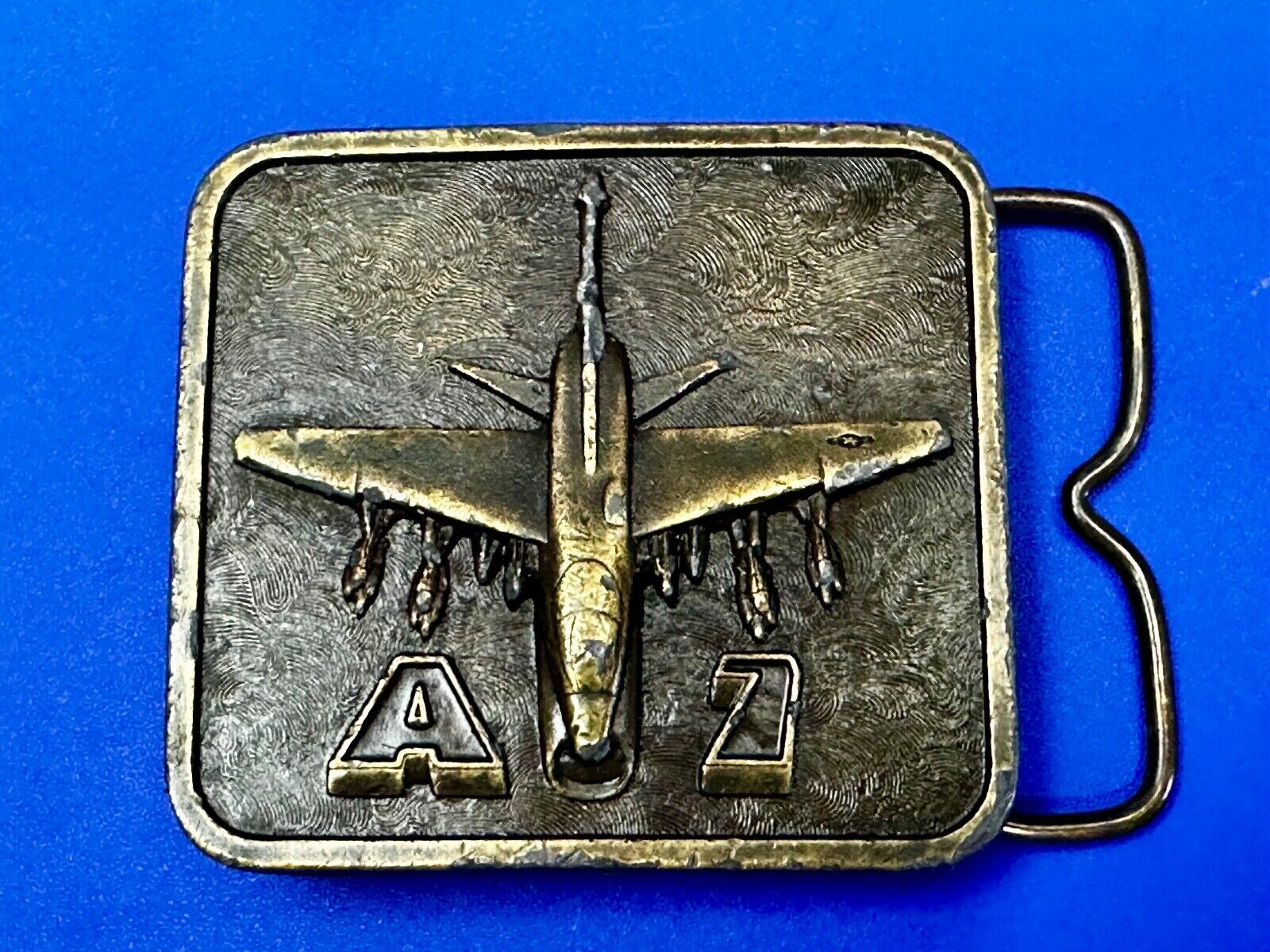 Airplane A7 Plane Corsair II Aircraft  1977 The Buckle Connection Belt Buckle