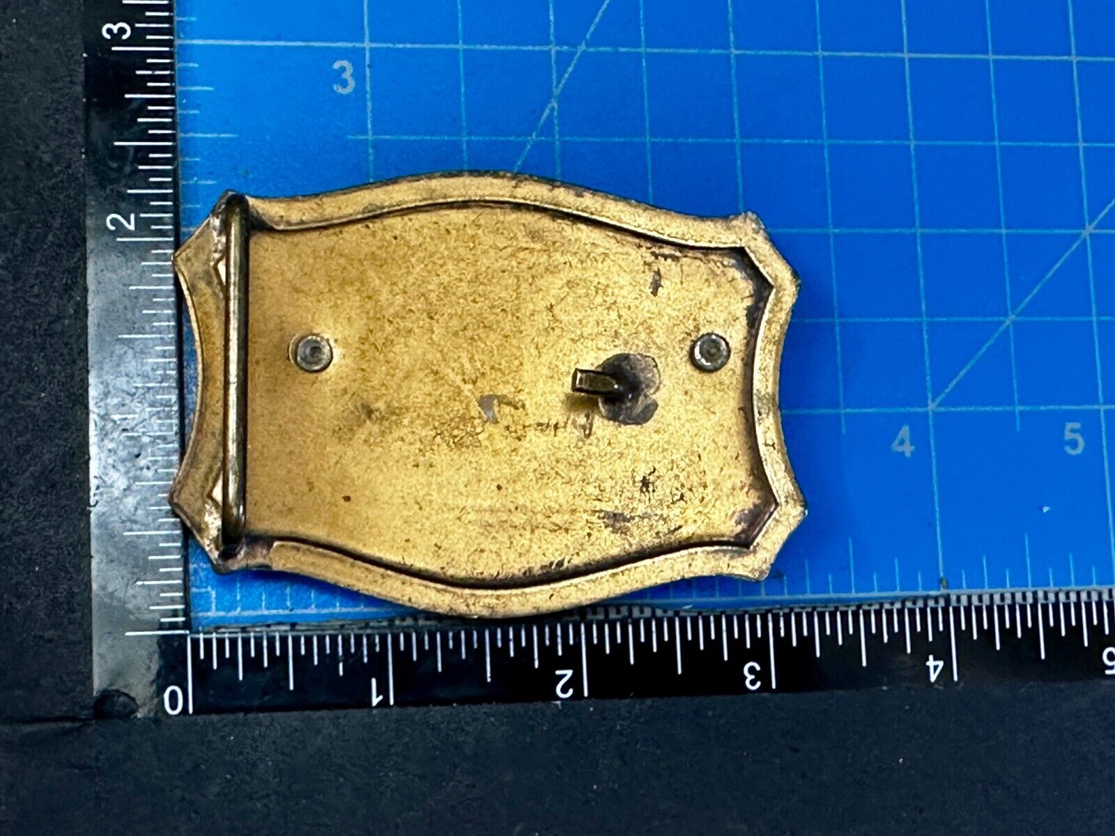 Antique Dancing Couple Formal Waltz Ballroom Gold Tone Western Belt Buckle