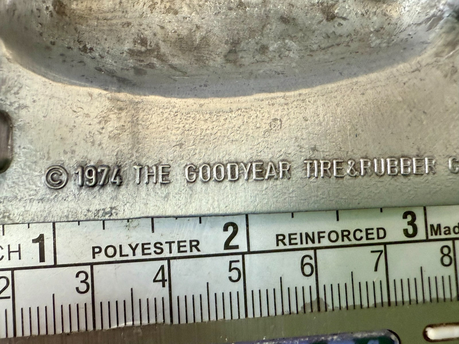 The Goodyear Blimp Tire & Rubber Company Air Ship Vintage 1974 Promo Belt Buckle
