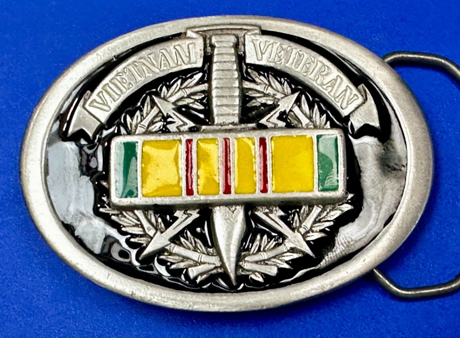 Veteran Vietnam Knife Emblem The Great American Belt Buckle co