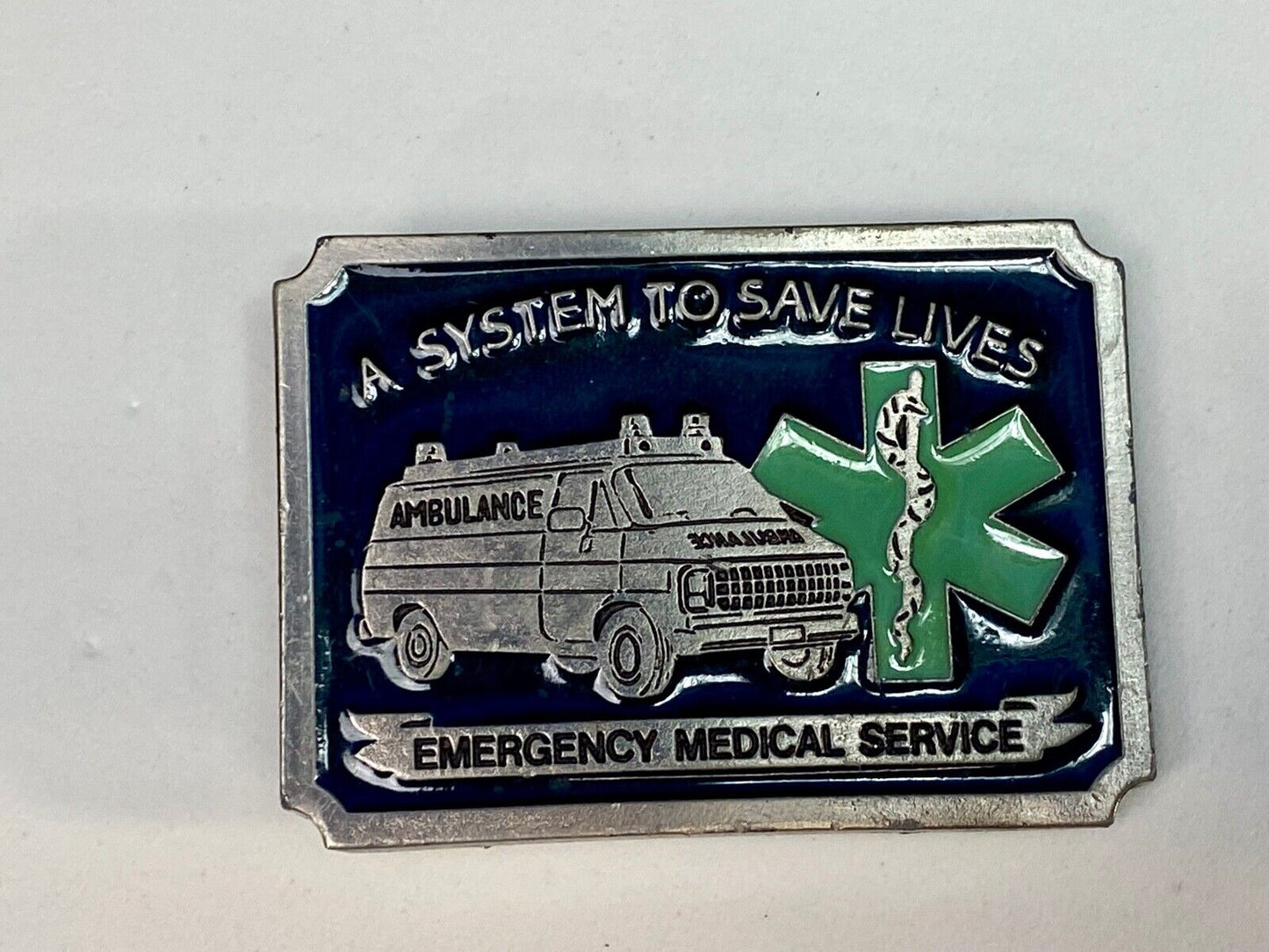 A System To Save Lives, Ems, Emergency Medical Service Belt Buckle