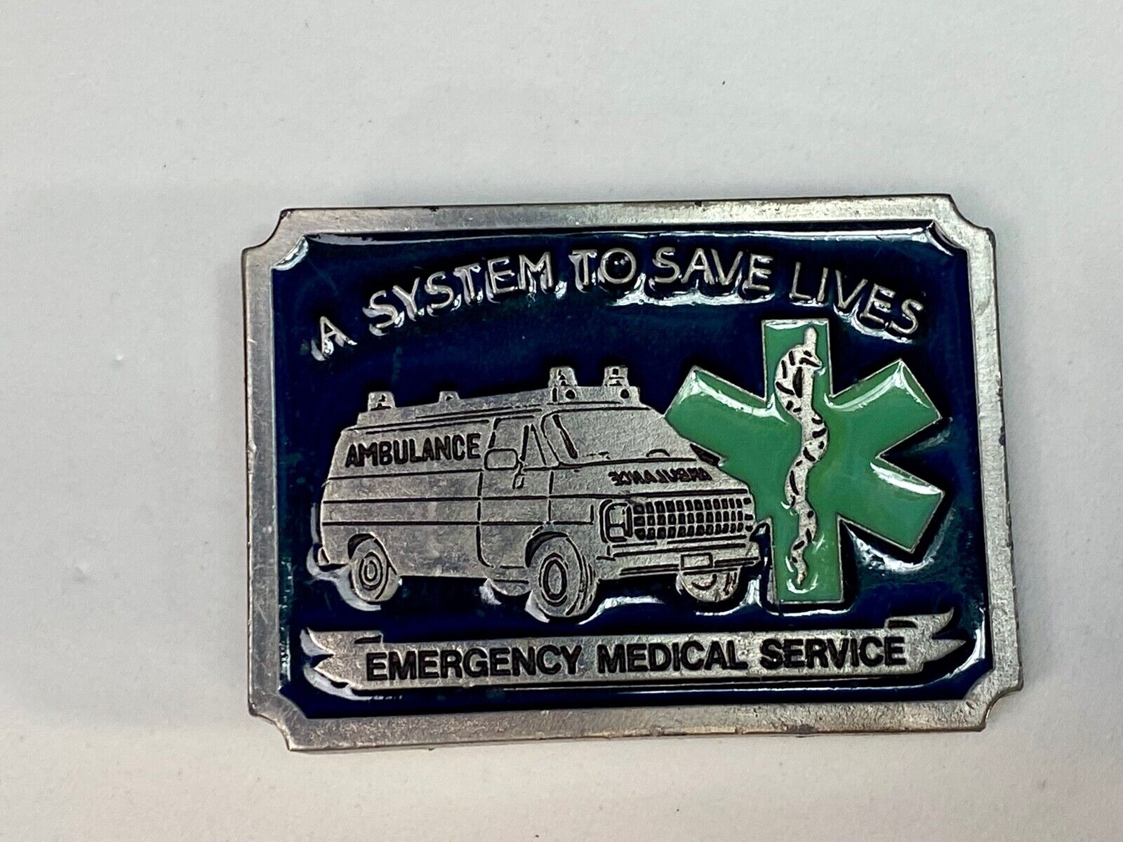 A System To Save Lives, Ems, Emergency Medical Service Belt Buckle