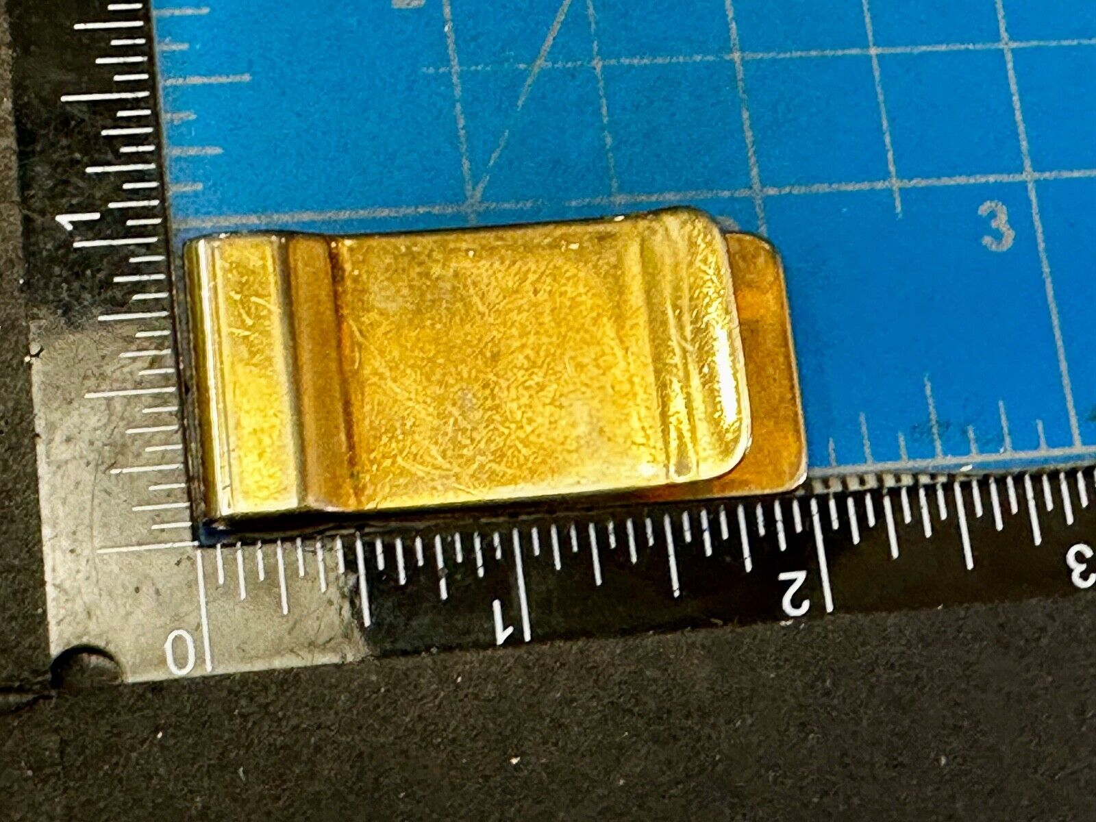 Vintage Gold Tone Money Clip Bill Holder Engraved DAD - Perfect Fathers Gift!