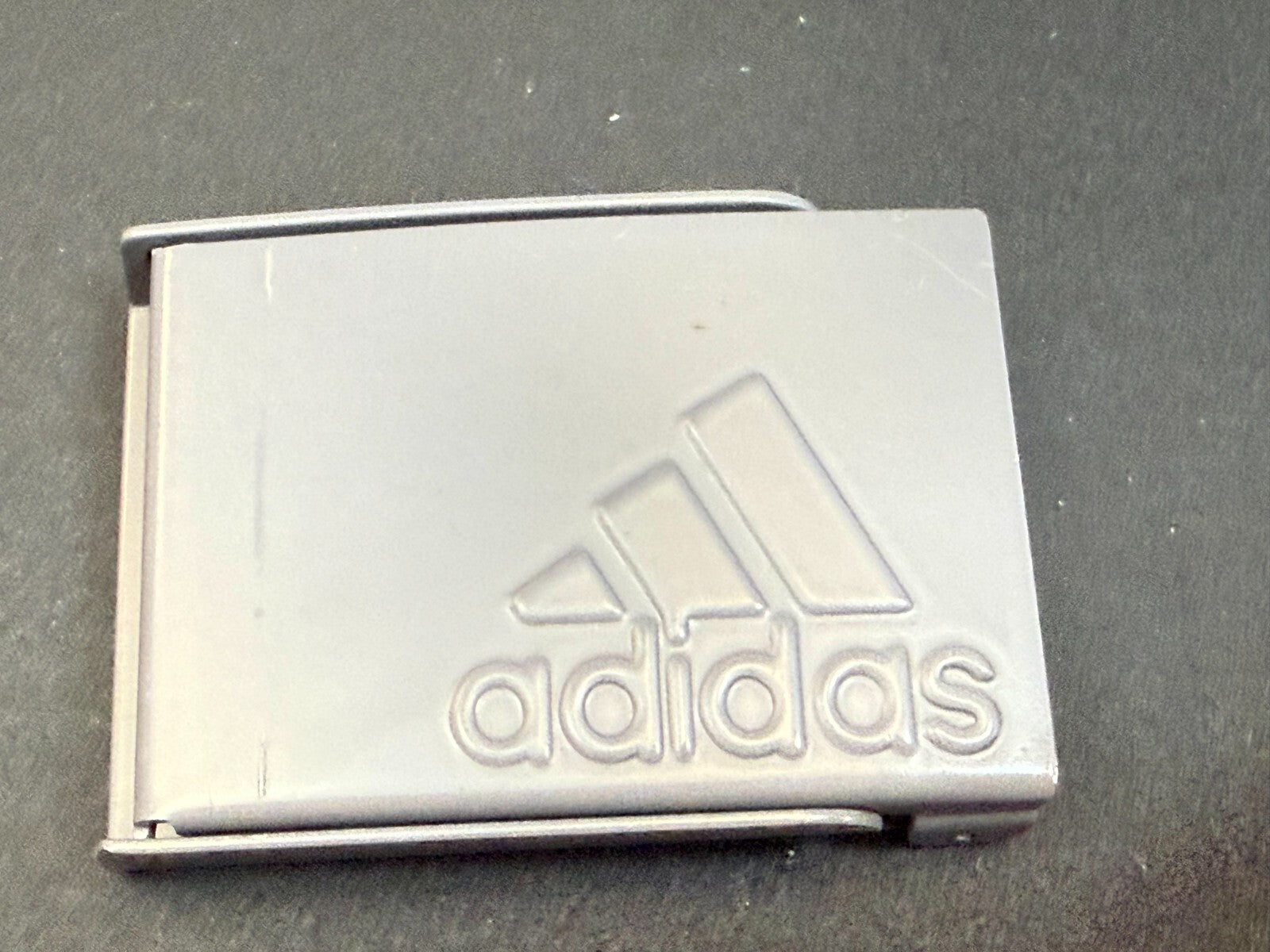 Adidas Logo Golf Reversible Web Gray Color Belt Buckle