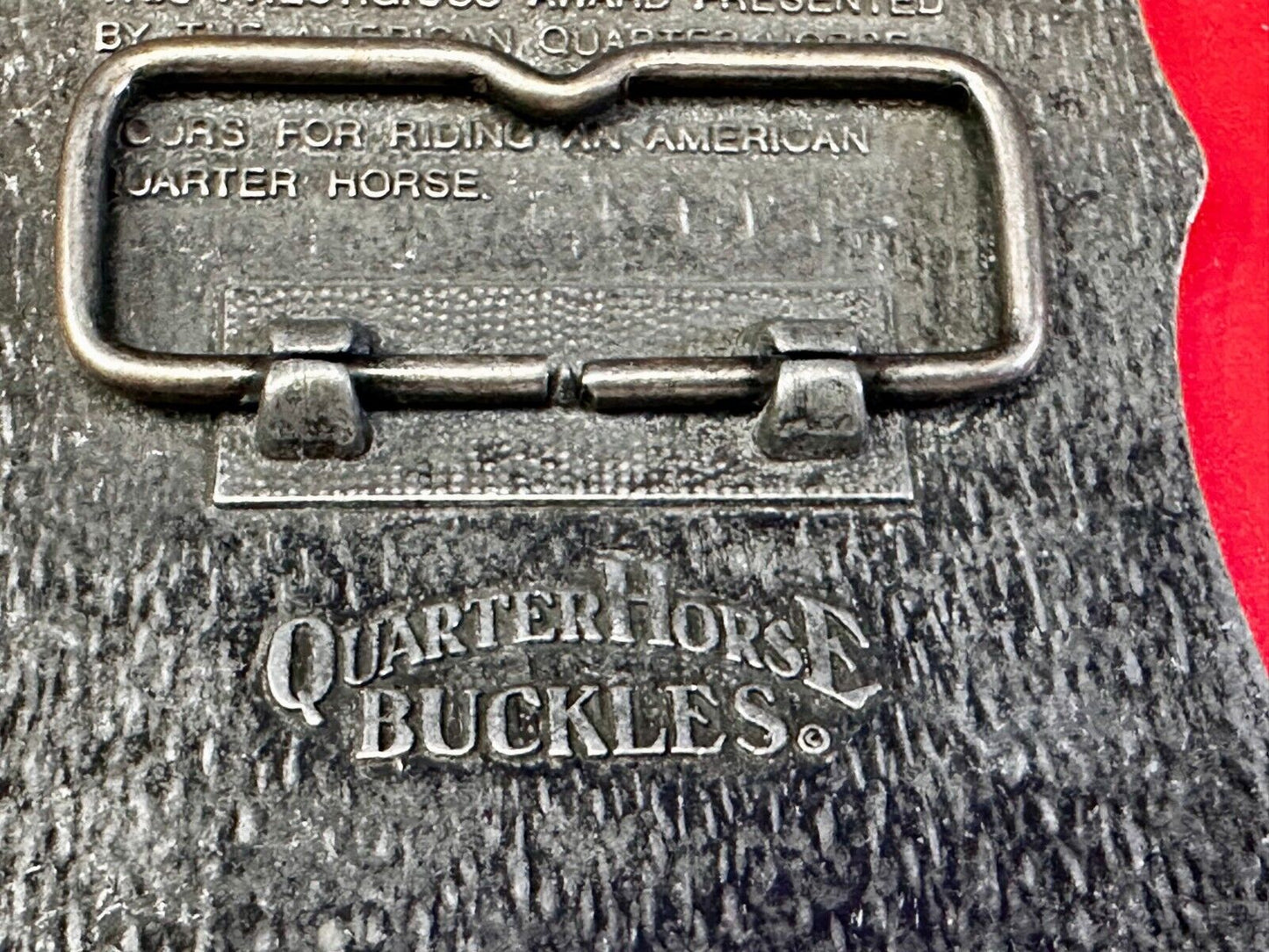 AQHA Horseback Riding Program 250 hours Award Belt Buckle by Quarterhorse