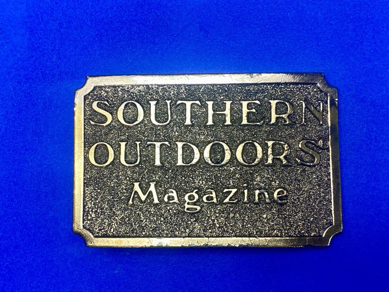 Vintage 1982 **SOUTHERN OUTDOORS MAGAZINE** COMMEMORATIVE BUCKLE
