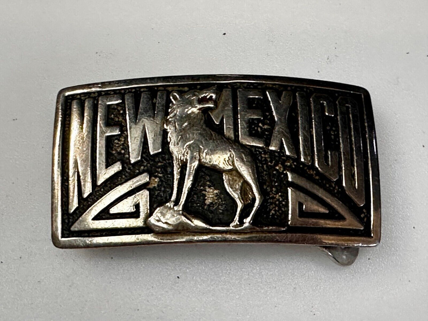 University Of New Mexico Lobo Antique 1940'S Robbins Co Attleboro Belt Buckle