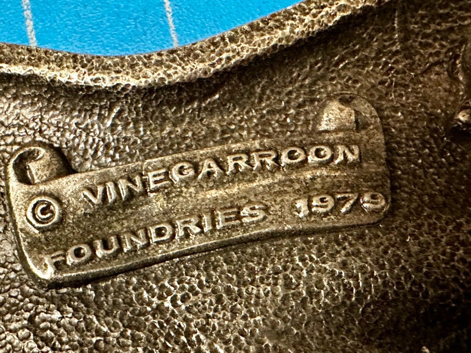 Vinegaroon Foundries Blue Whale Large Figural Pewter Late 70'S Belt Buckle