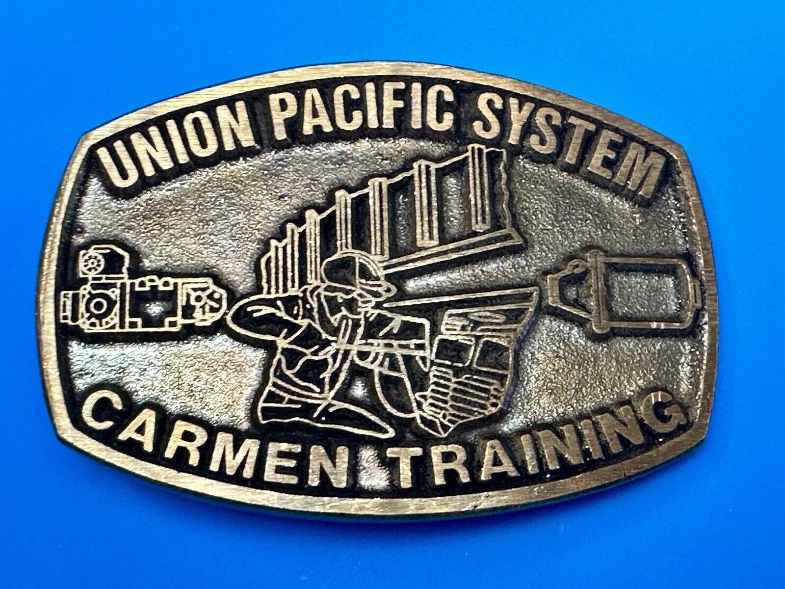 Union Pacific Railroad Train Carmen Training Solid Brass dynabuckle Belt Buckle