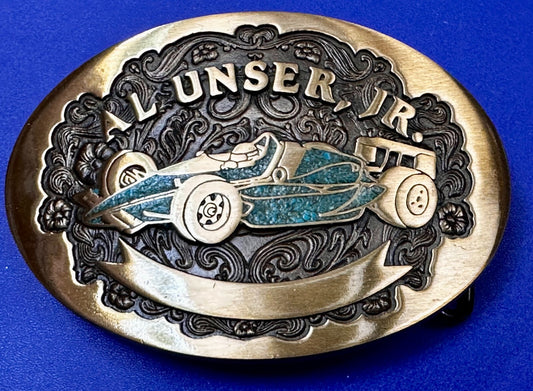 Al Unser Jr. Indianapolis 500 Car Advanced Casting Race Fans Belt Buckle