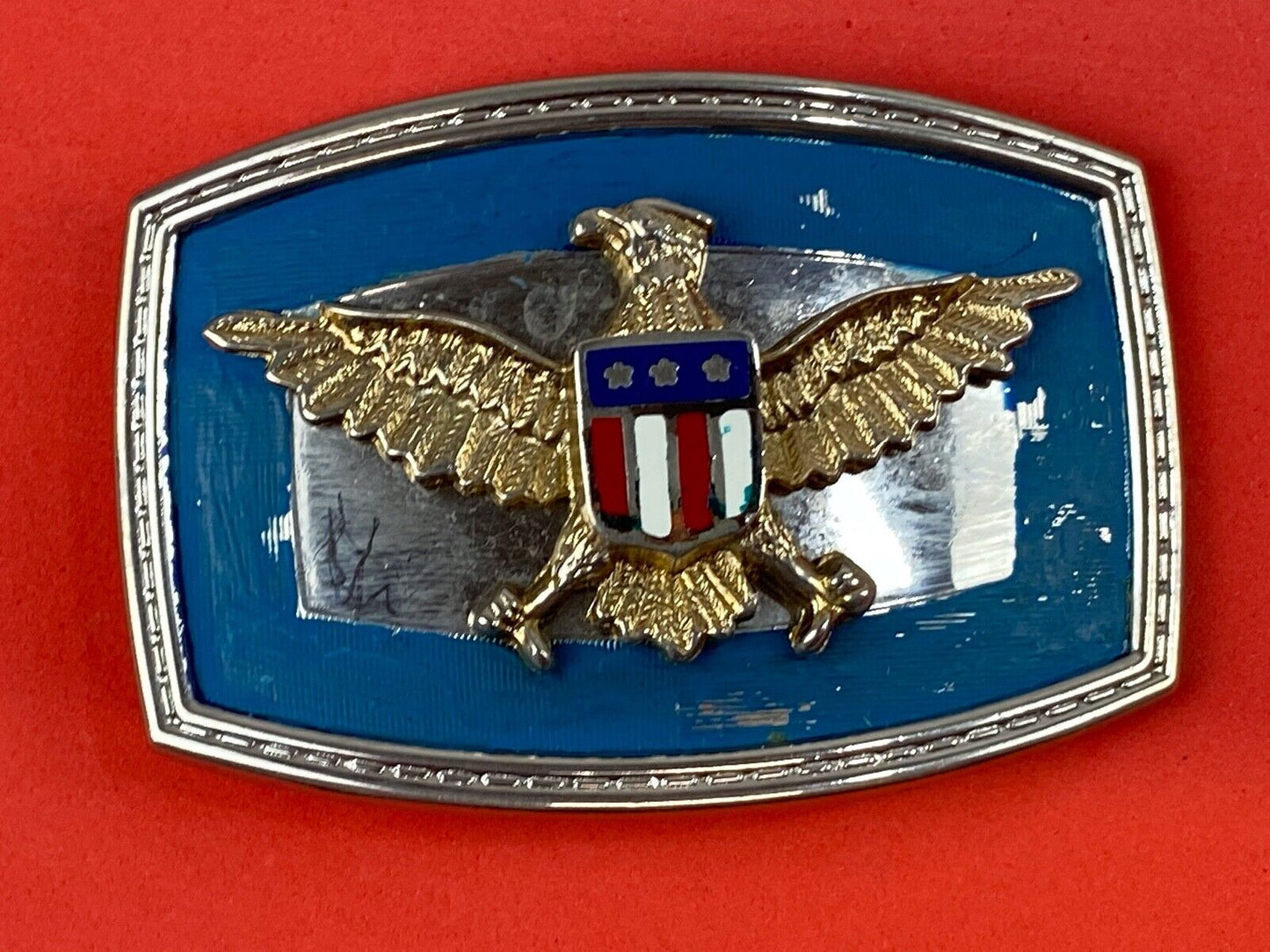 United States Of America Eagle With Shield Belt Buckle Colorful!   Different!