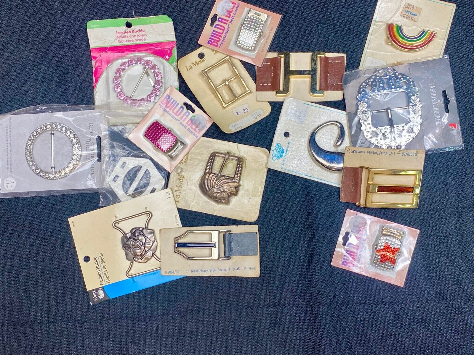 NOS Vintage TO RETRO Belt buckles scarf slides -  Lot, Grab Bag - Resale Gifts!