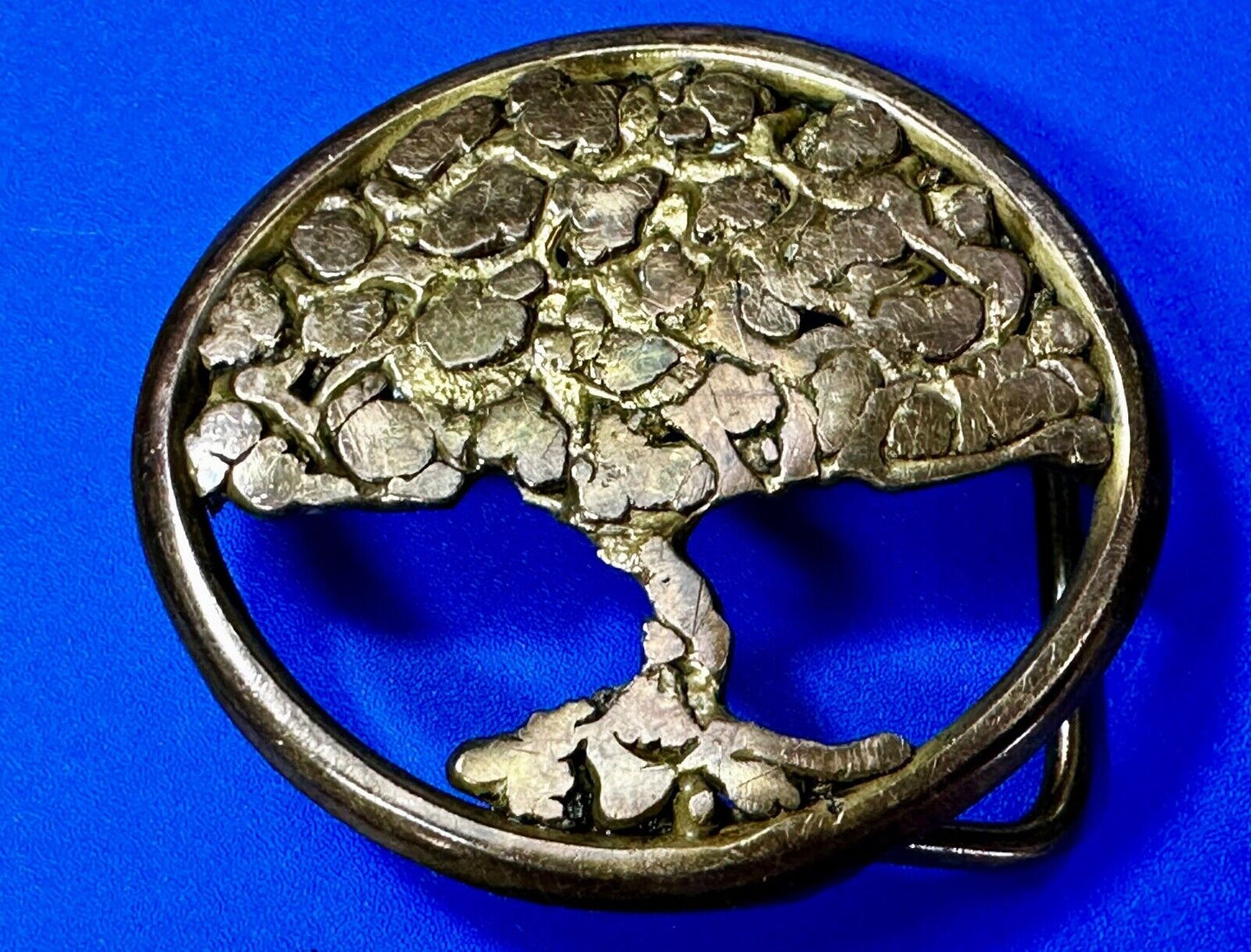 Tree of Life Abstract Open Work Hippy Vibe Artisan Cypress Belt Buckle
