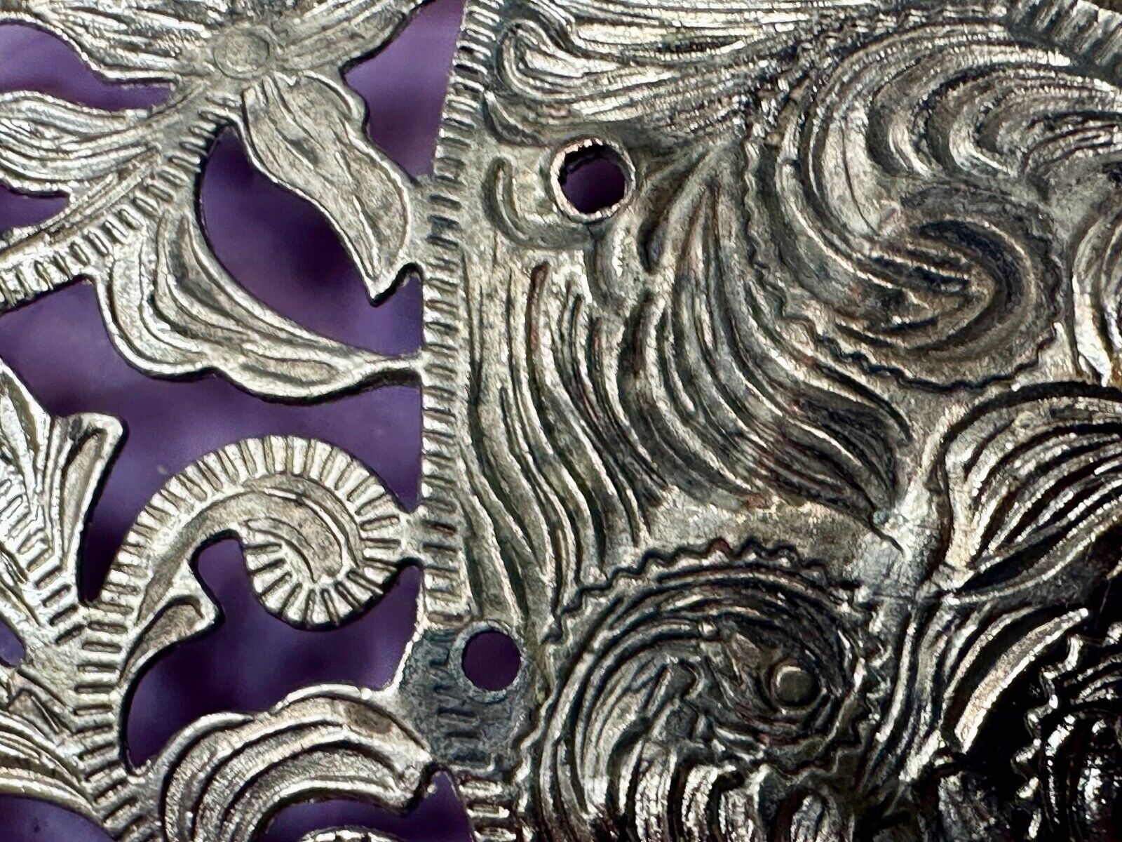 unique western flower swirl belt buckle for centerpiece project or to wear