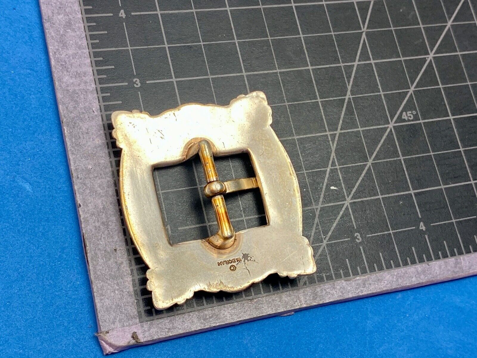 Antique Vintage W. Doran stamped western belt buckle