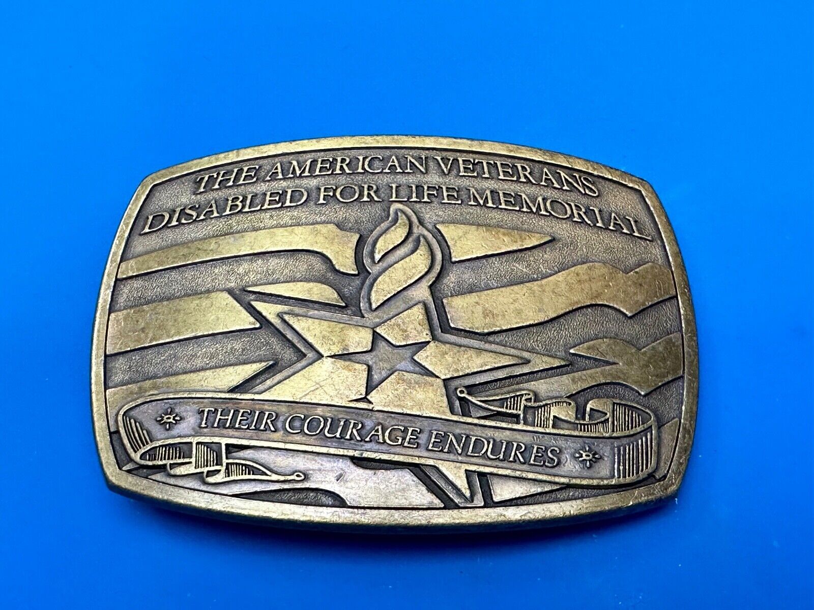 American Veterans Disabled for life Memorial Commemorative 2006 Belt Buckle
