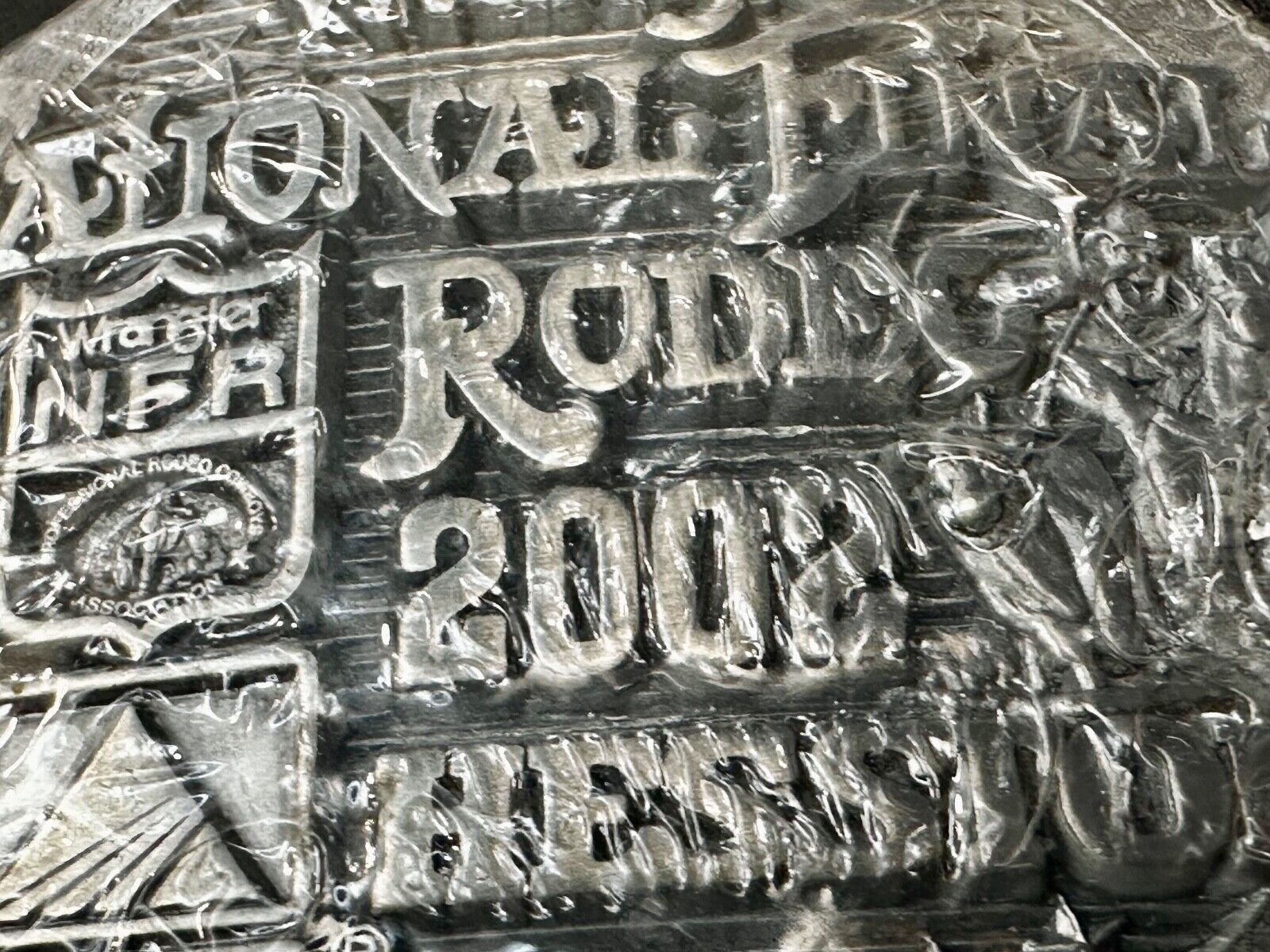 2002 NFR National Finals Rodeo  NOS Youth Size Montana Silversmiths Belt Buckle