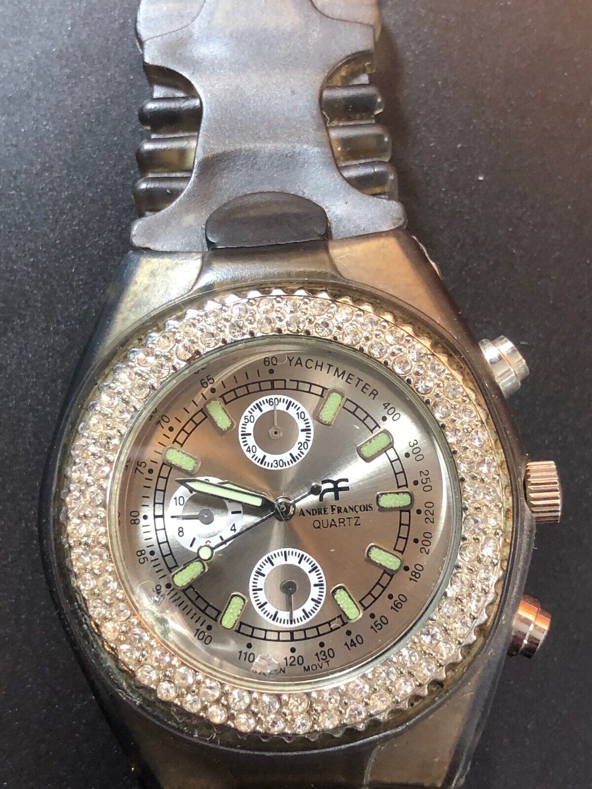Andre Francois Quartz Ladies Rhinestone Watch - new battery, working well 